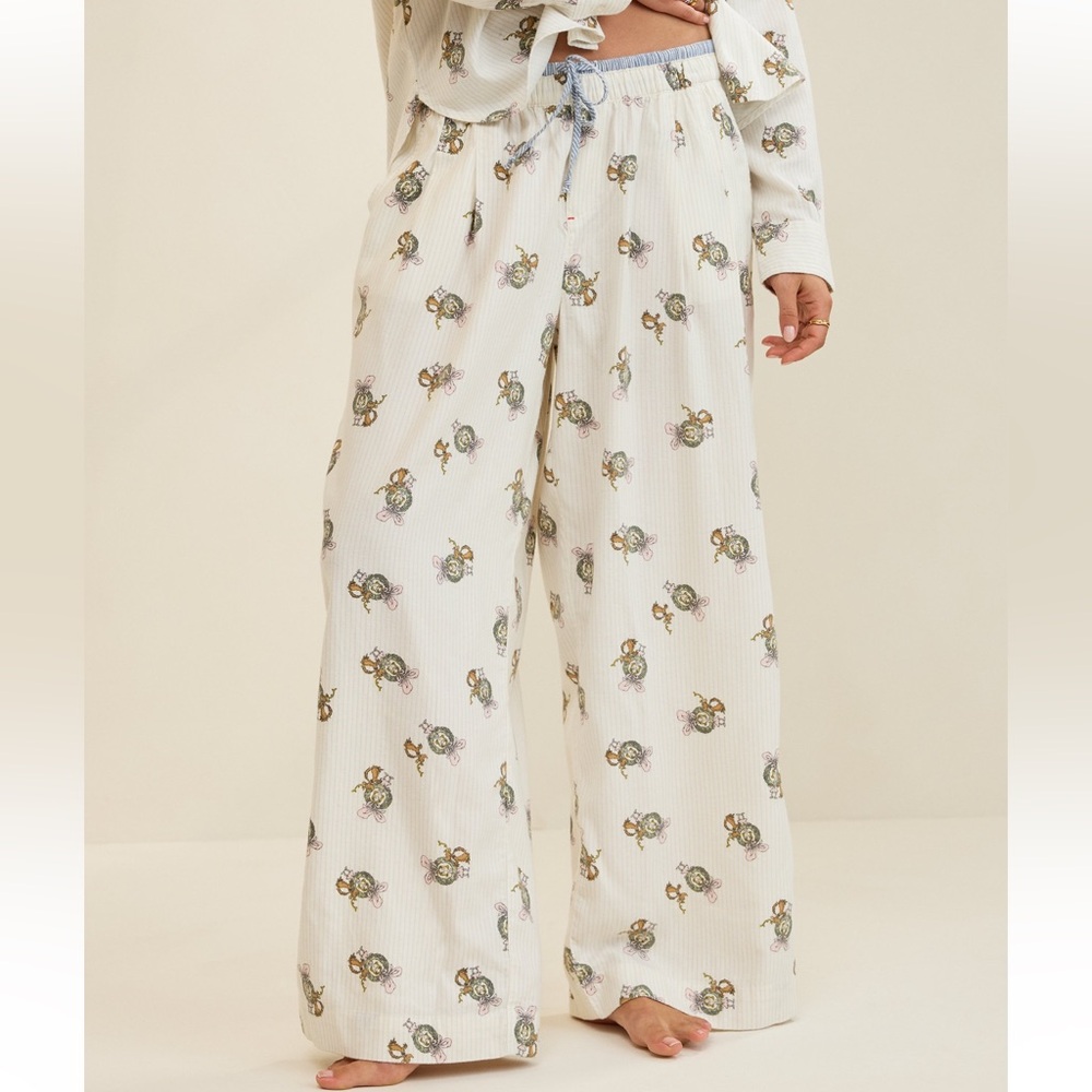 Aerie Flannel Trouser PJ Pant - Grinch/Cindy Lou